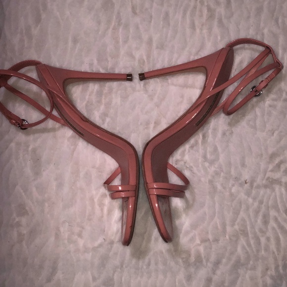 Zara Soft Pink Strappy Patent High-Heel - Picture 2 of 10